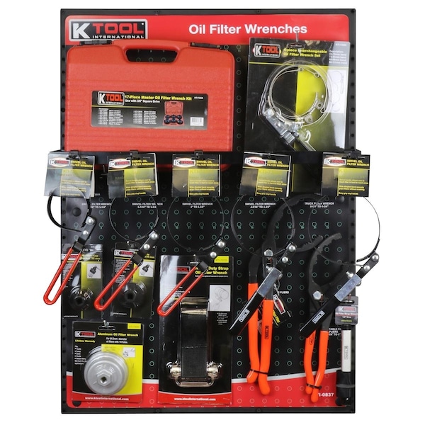 Oil Filter Wrenches Display
